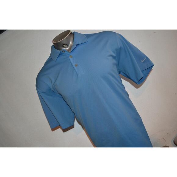 40778 Nike Golf Polo Shirt Athletic Blue Polyester Size XL Mens - Picture 3 of 7